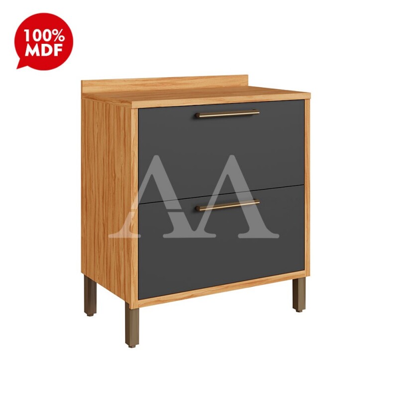 BALCAO RONIPA 1P 1G SYRAH 80CM AMENDOA/CHUMBO