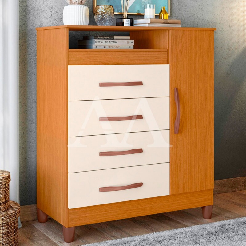 COMODA 4G 1P. ABRIR ALBATROZ TURQUESA CINAMOMO/OFF WHITE COMODA 4G 1P. ABRIR ALBATROZ TURQUESA CINAMOMO/OFF WHITE