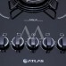 FOGAO 5B ATLAS COOKTOP AGILE UP GLASS PRETO