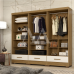 ROUPEIRO 2P. ABRIR 1G RODIAL SMART CINAMOMO/OFF WHITE 51GR2123