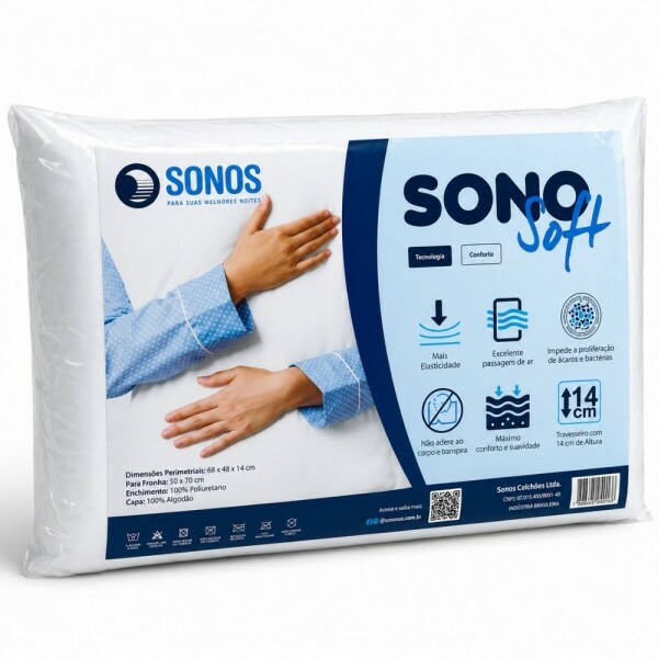 TRAVESSEIRO SONOS SOFT 68X48X14