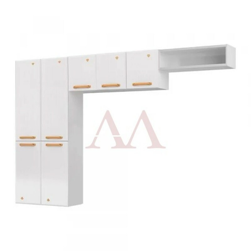 COZINHA TELASUL COMPACTA 09 7P NICHO S/VD DIAMANTE NEW SMART BRANCO 818409-01