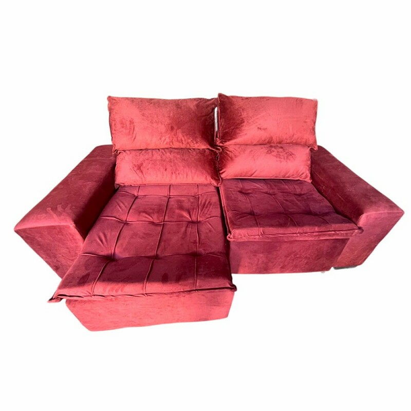 ESTOFADO BOMFLEX CHILE RETRATIL VINHO VELUDO ASTECA 07