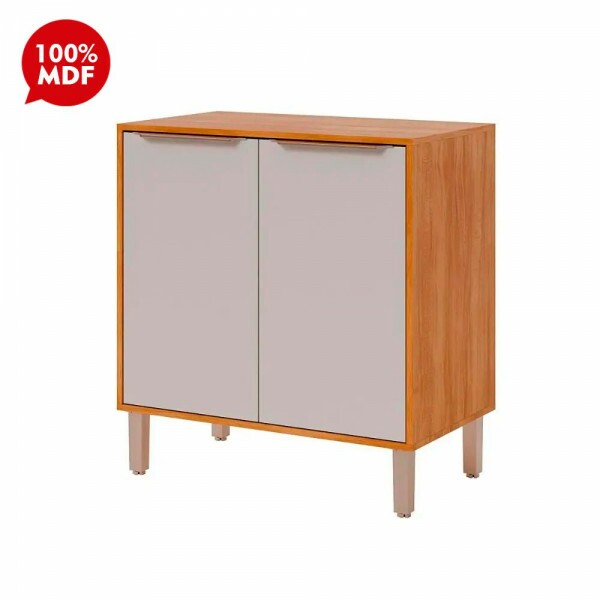 BALCAO MGM 2P DIVINA ESPLENDIDA CELESTE AUREA 80CM CINAMOMO/OFF WHITE