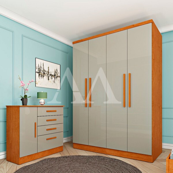 ROUPEIRO 4P. ABRIR 2G TCIL AMSTERDAM C/ PES CINAMOMO / OFF WHITE ROUPEIRO 4P. ABRIR 2G TCIL AMSTERDAM C/ PES CINAMOMO / OFF WHITE