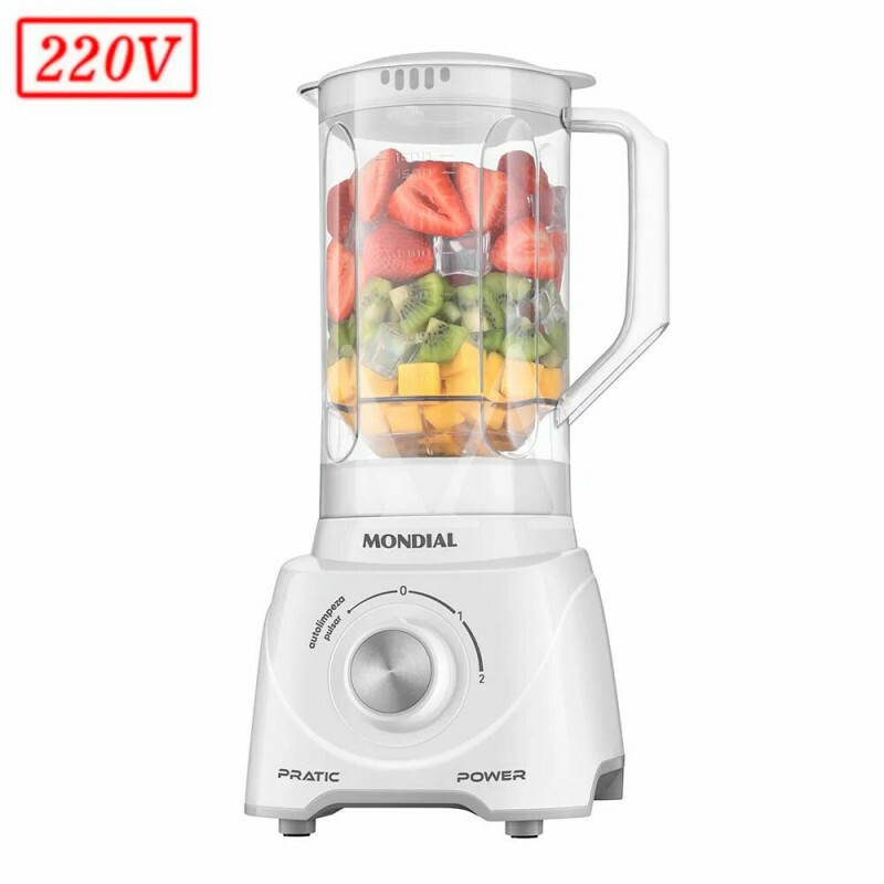 LIQUIDIFICADOR MONDIAL PRATIC POWER L-97-W 2 VEL 127V BRANCO