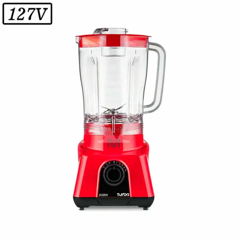 LIQUIDIFICADOR MULTILASER TURBO LQ903 900W 8 VEL 127V VERMELHO