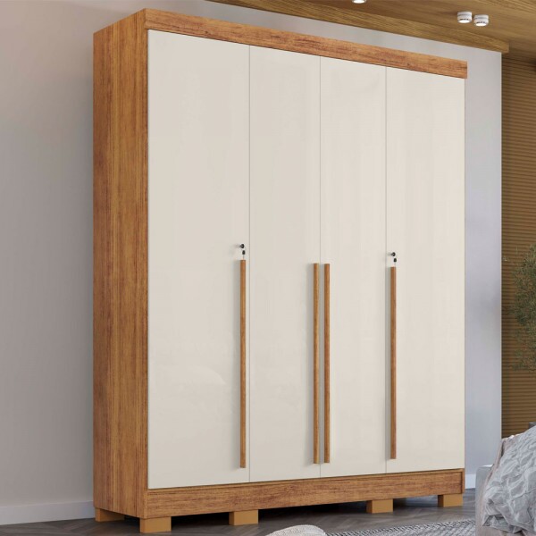 ROUPEIRO 4P. ABRIR 3G RUD RACK DOMUS CEDRO/AREIA ROUPEIRO 4P. ABRIR 3G RUD RACK DOMUS CEDRO/AREIA