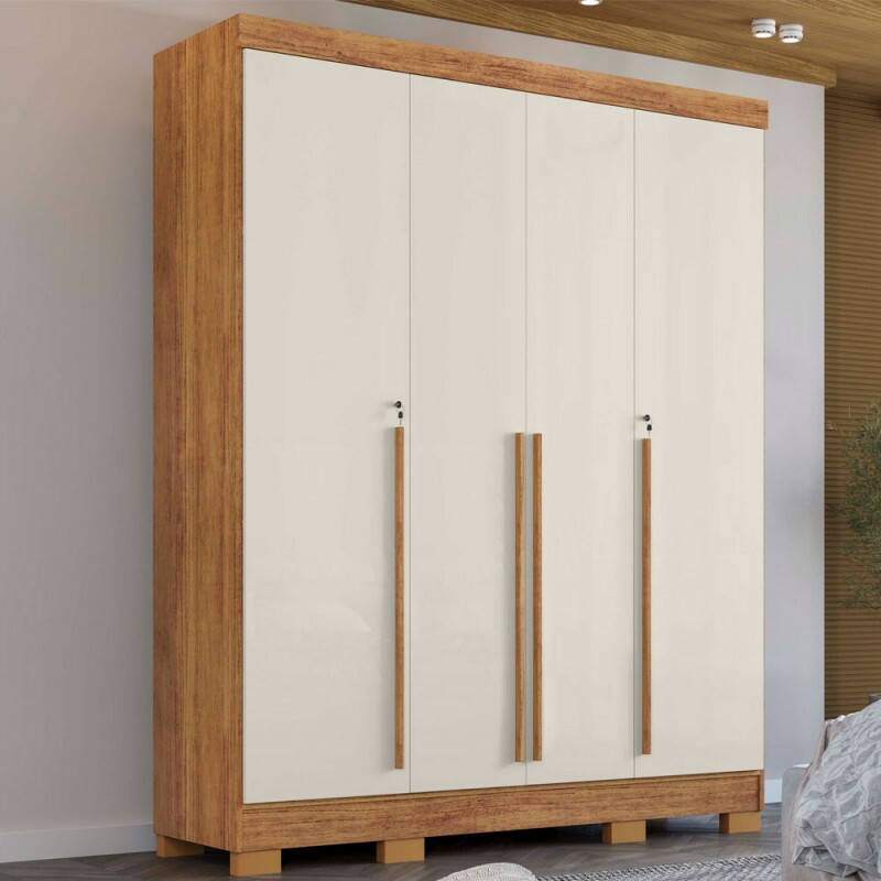 ROUPEIRO 4P. ABRIR 3G RUD RACK DOMUS CEDRO/AREIA ROUPEIRO 4P. ABRIR 3G RUD RACK DOMUS CEDRO/AREIA