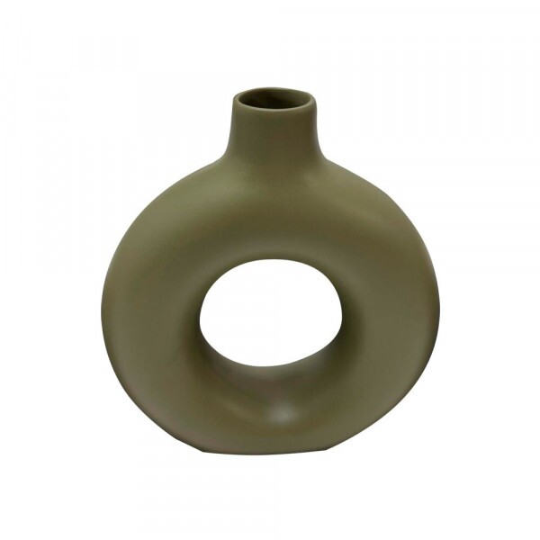 GARRAFA CERAMICA DONUTS P VERDE MUSGO