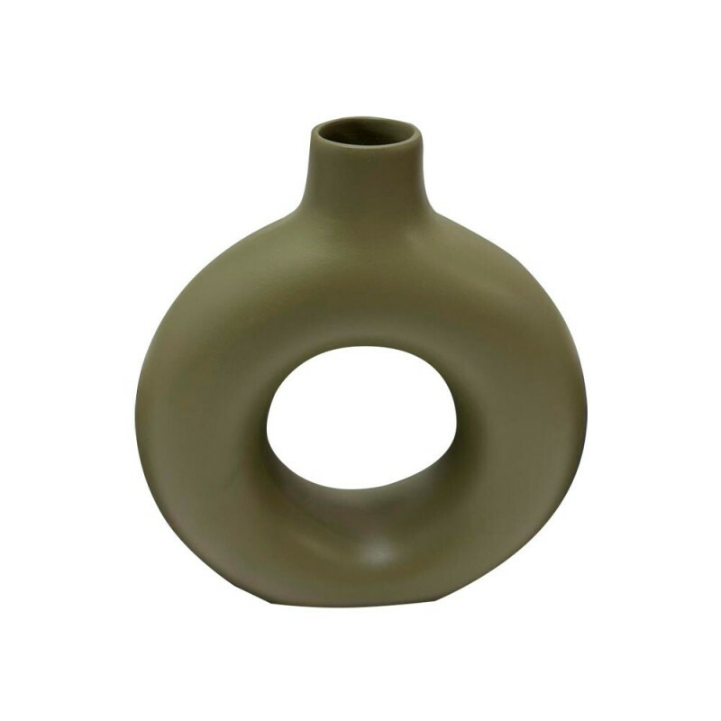 GARRAFA CERAMICA DONUTS P VERDE MUSGO