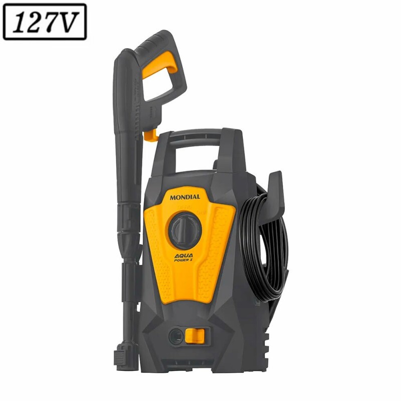 LAVADORA ALTA PRESSAO MONDIAL LAP-01-GY AQUA POWER I 1400W 127V CINZA/AMARELA