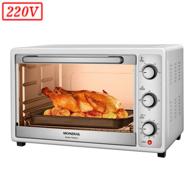 FORNO ELETRICO MONDIAL FRN-52-W GRAND FAMILY II 52L 1800W 220V BRANCO/INOX FORNO ELETRICO MONDIAL FRN-52-W GRAND FAMILY II 52L 1800W 220V BRANCO/INOX