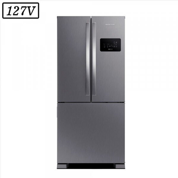 REFRIGERADOR BRASTEMP DOMEST BRO85AK FROST FREE 3 PORTAS 554L 127V INOX REFRIGERADOR BRASTEMP DOMEST BRO85AK FROST FREE 3 PORTAS 554L 127V INOX