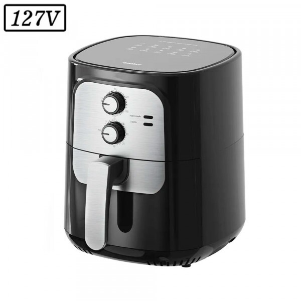 FRITADEIRA 5,5L GAABOR AIR FRYER VINTAGE AF-65M01AS 1400W 127V PRETO/PRATA