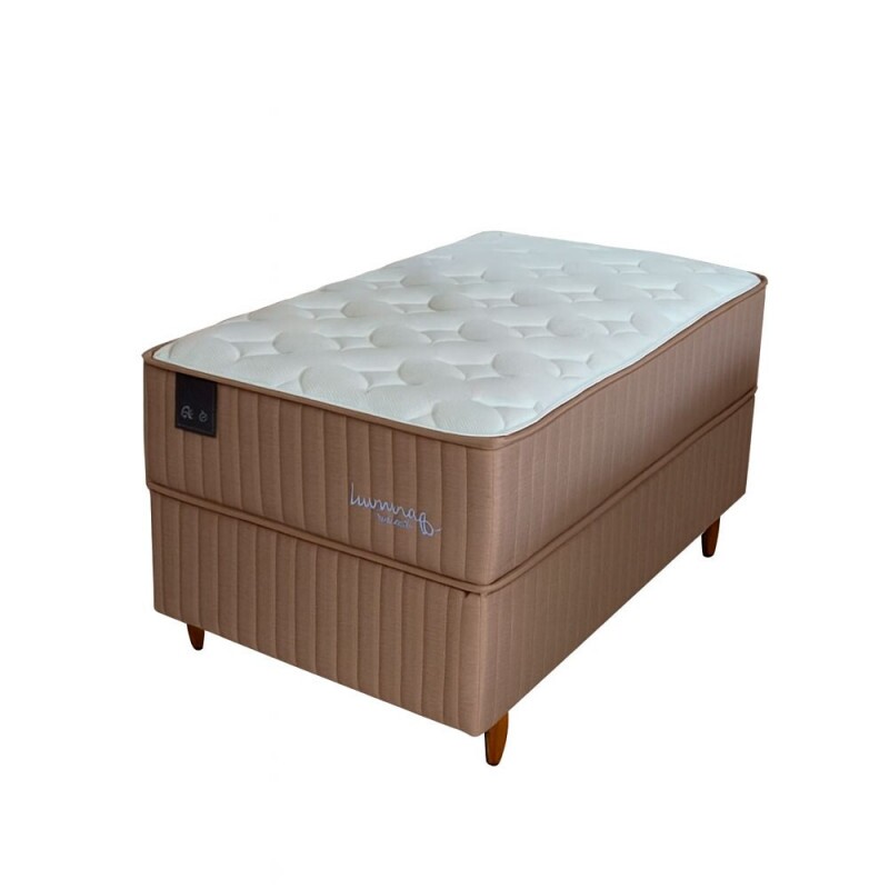 CJ BASE BOX/COLCHAO 88X188X67 PLUMATEX LUNNA PRIME MOLAS ENSACADAS