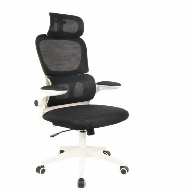 CADEIRA OFFICE MAXPRINT ARANTES PRETO/BRANCO