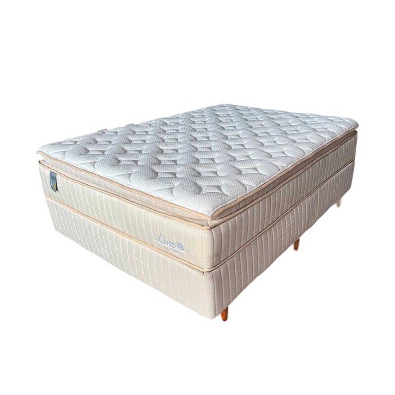CJ BASE BOX/COLCHAO 138X188X69 PLUMATEX LINZ GEL MOLAS ENSACADAS