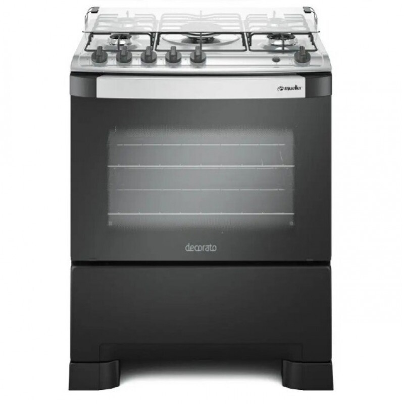 FOGAO 5B MUELLER DECORATO PRETO FOSCO FOGAO 5B MUELLER DECORATO PRETO FOSCO