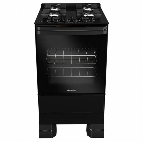 FOGAO 4B MUELLER MFV4BF MESA VIDRO PRETO FOSCO FOGAO 4B MUELLER MFV4BF MESA VIDRO PRETO FOSCO