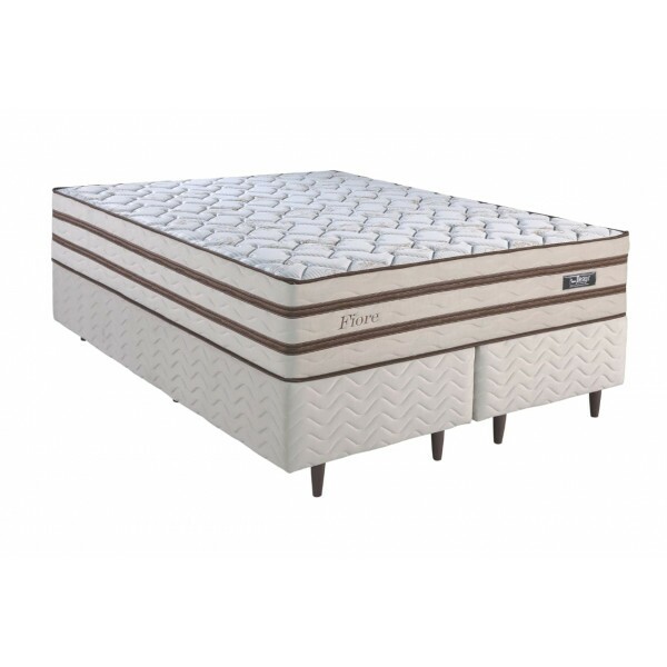 CJ BASE BOX/COLCHAO MOLAS ENSACADAS 158X198X76 DESIGN FIORE BEGE CJ BASE BOX/COLCHAO MOLAS ENSACADAS 158X198X76 DESIGN FIORE BEGE