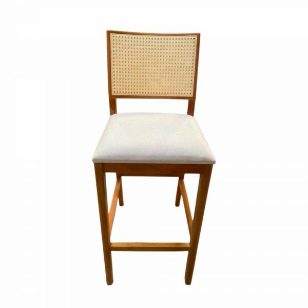 BANQUETA ART ASSENTO DUBAI TELA SEXTAVADA MEL