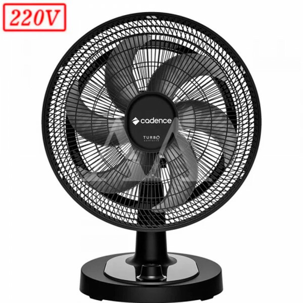 VENTILADOR CADENCE TURBO CONFORTO VTR470 42CM 6 PAS 3 VEL 220V PRETO