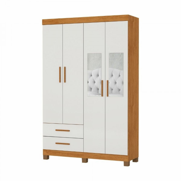 ROUPEIRO 4P. ABRIR 2G CARIOCA HERCULES GOLD C/ESP E C/PE CINAMOMO/OFF WHITE